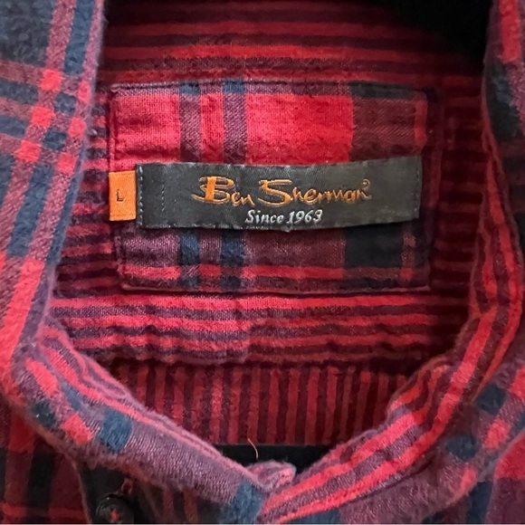 Plaid Ben Sherman Men’s Large - Picture 4 of 4